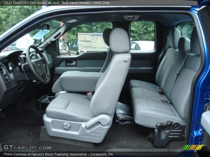 Blue Flame Metallic / Steel Gray 2012 Ford F150 FX4 SuperCab 4x4