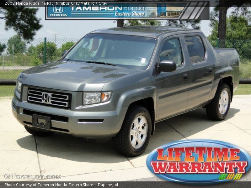 Nimbus Gray Metallic / Gray 2008 Honda Ridgeline RT