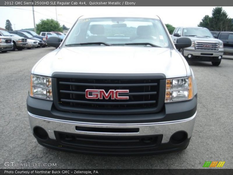 Quicksilver Metallic / Ebony 2012 GMC Sierra 2500HD SLE Regular Cab 4x4