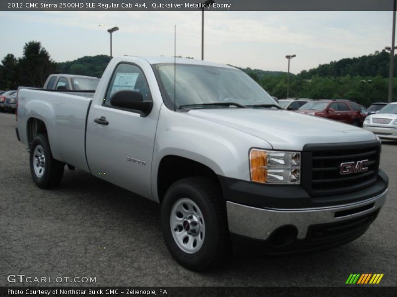 Quicksilver Metallic / Ebony 2012 GMC Sierra 2500HD SLE Regular Cab 4x4