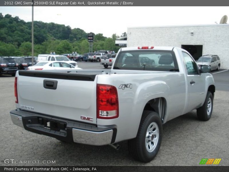 Quicksilver Metallic / Ebony 2012 GMC Sierra 2500HD SLE Regular Cab 4x4