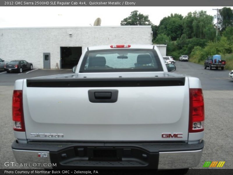 Quicksilver Metallic / Ebony 2012 GMC Sierra 2500HD SLE Regular Cab 4x4