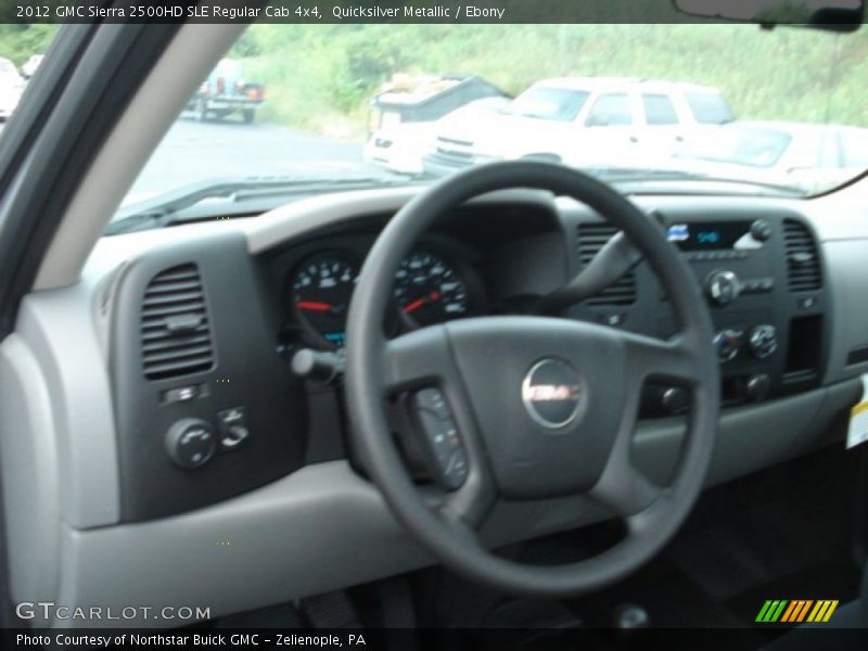 Quicksilver Metallic / Ebony 2012 GMC Sierra 2500HD SLE Regular Cab 4x4