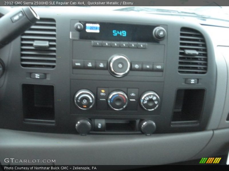 Quicksilver Metallic / Ebony 2012 GMC Sierra 2500HD SLE Regular Cab 4x4