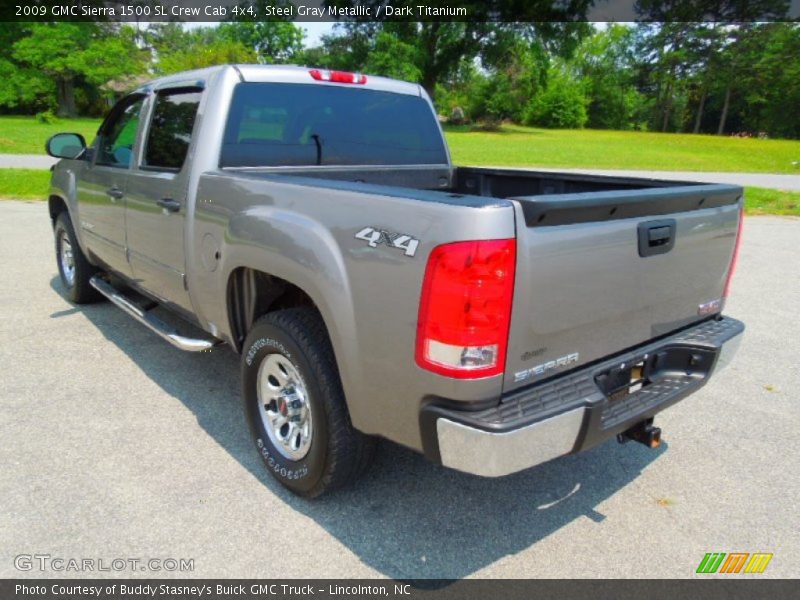 Steel Gray Metallic / Dark Titanium 2009 GMC Sierra 1500 SL Crew Cab 4x4