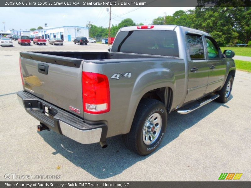 Steel Gray Metallic / Dark Titanium 2009 GMC Sierra 1500 SL Crew Cab 4x4