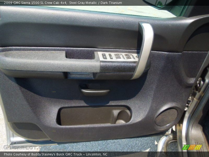 Steel Gray Metallic / Dark Titanium 2009 GMC Sierra 1500 SL Crew Cab 4x4