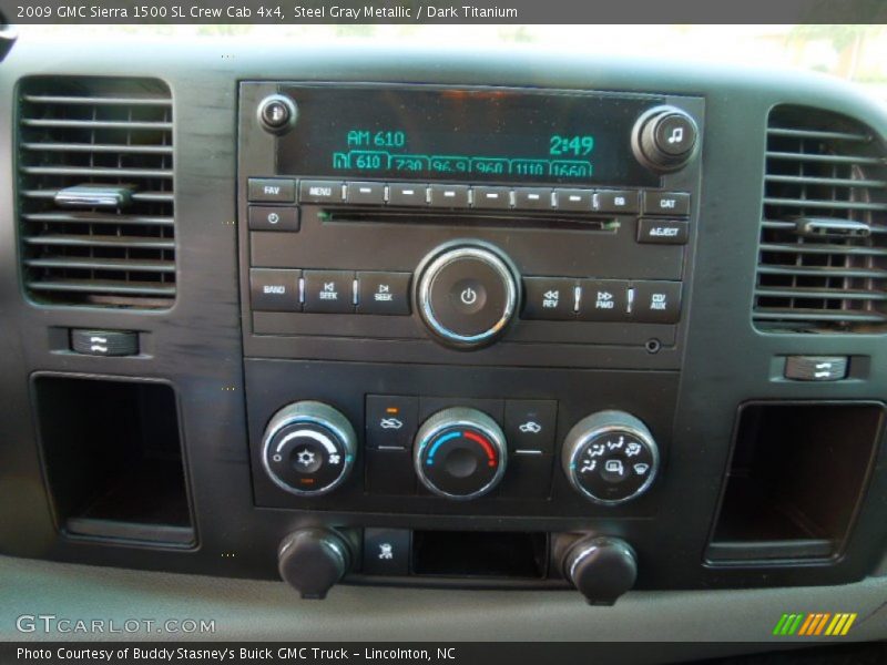 Steel Gray Metallic / Dark Titanium 2009 GMC Sierra 1500 SL Crew Cab 4x4