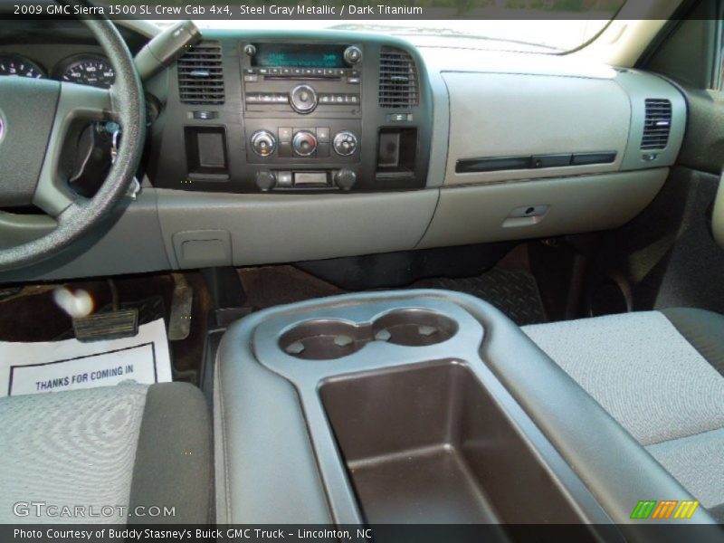 Steel Gray Metallic / Dark Titanium 2009 GMC Sierra 1500 SL Crew Cab 4x4