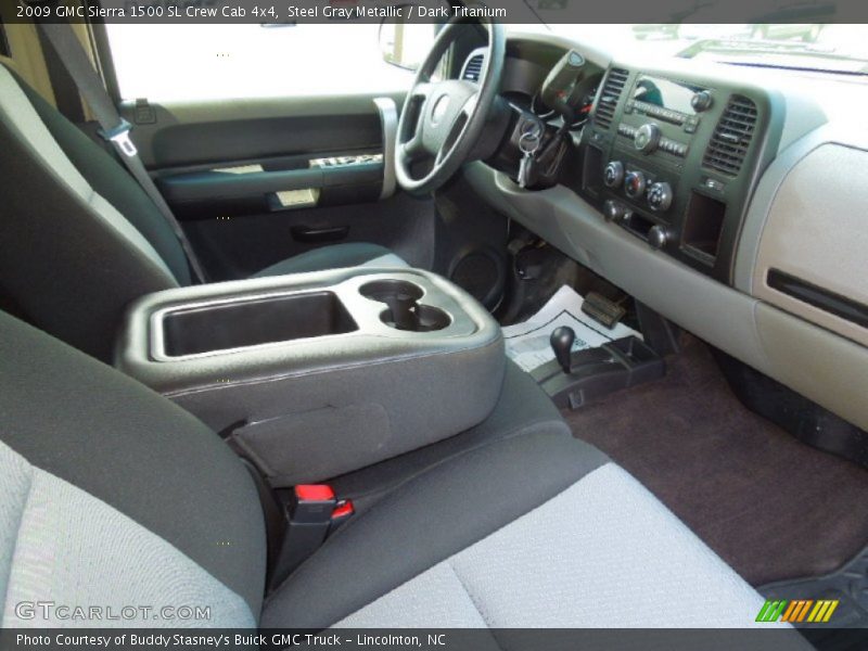 Steel Gray Metallic / Dark Titanium 2009 GMC Sierra 1500 SL Crew Cab 4x4