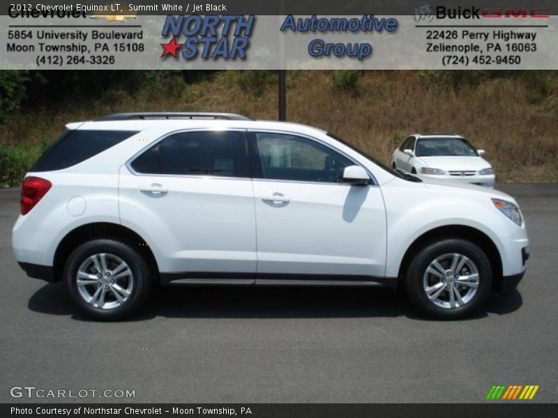Summit White / Jet Black 2012 Chevrolet Equinox LT