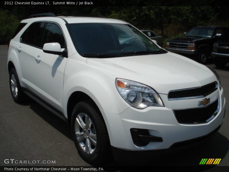 Summit White / Jet Black 2012 Chevrolet Equinox LT