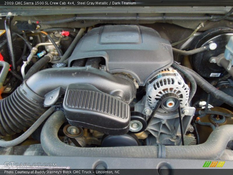 Steel Gray Metallic / Dark Titanium 2009 GMC Sierra 1500 SL Crew Cab 4x4