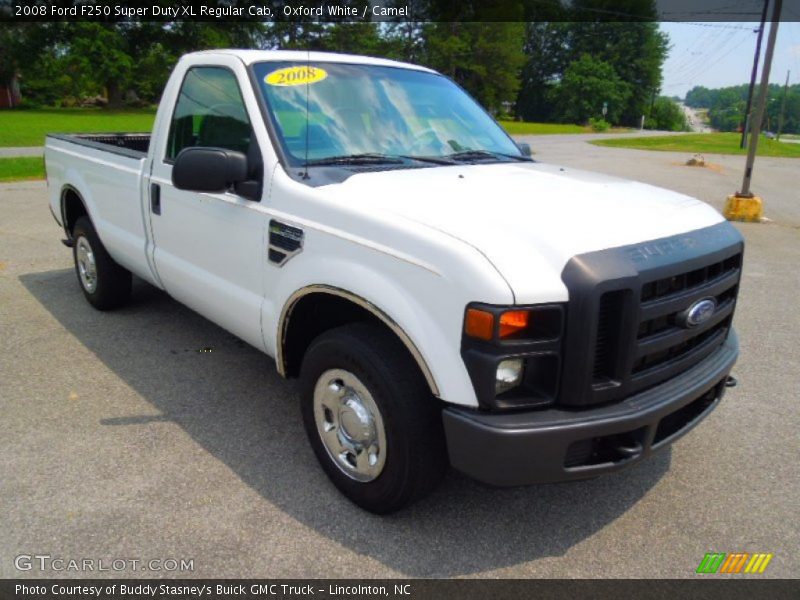 Oxford White / Camel 2008 Ford F250 Super Duty XL Regular Cab