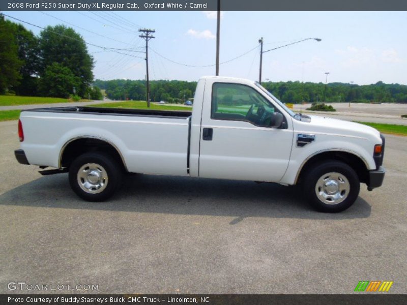 Oxford White / Camel 2008 Ford F250 Super Duty XL Regular Cab