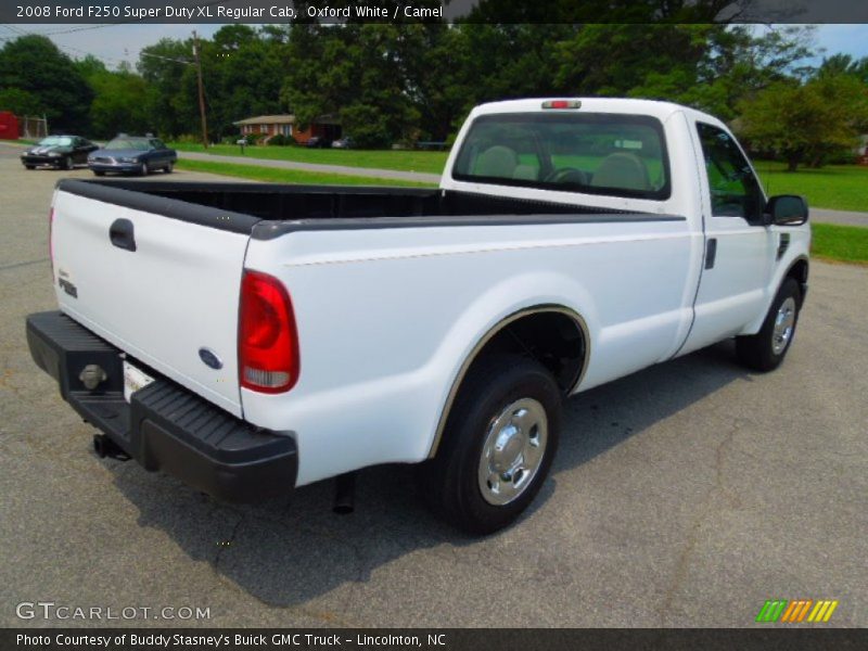 Oxford White / Camel 2008 Ford F250 Super Duty XL Regular Cab