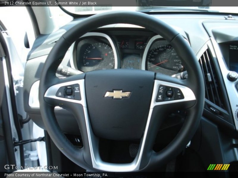 Summit White / Jet Black 2012 Chevrolet Equinox LT