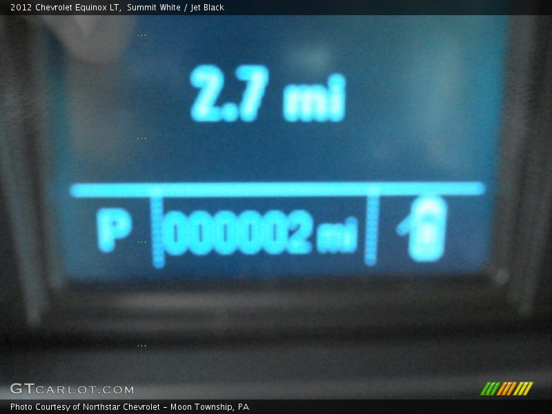 Summit White / Jet Black 2012 Chevrolet Equinox LT