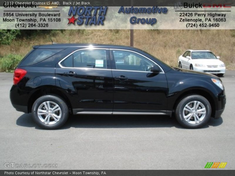 Black / Jet Black 2012 Chevrolet Equinox LS AWD