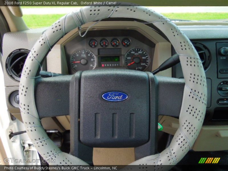 Oxford White / Camel 2008 Ford F250 Super Duty XL Regular Cab