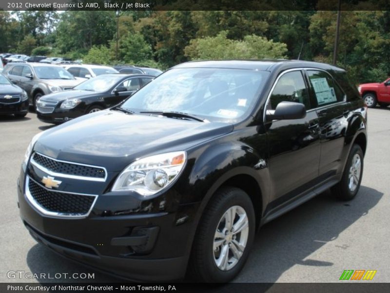 Black / Jet Black 2012 Chevrolet Equinox LS AWD