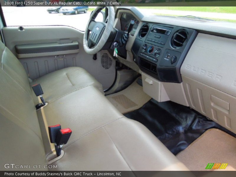 Oxford White / Camel 2008 Ford F250 Super Duty XL Regular Cab