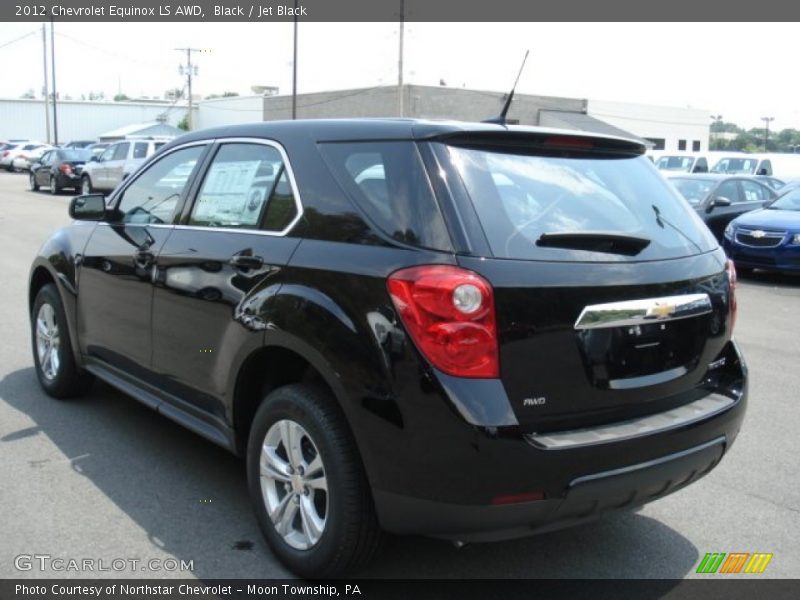 Black / Jet Black 2012 Chevrolet Equinox LS AWD