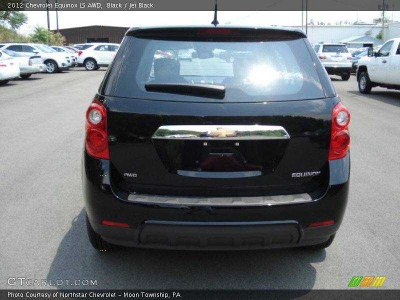 Black / Jet Black 2012 Chevrolet Equinox LS AWD