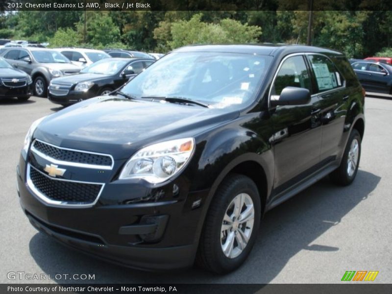 Black / Jet Black 2012 Chevrolet Equinox LS AWD
