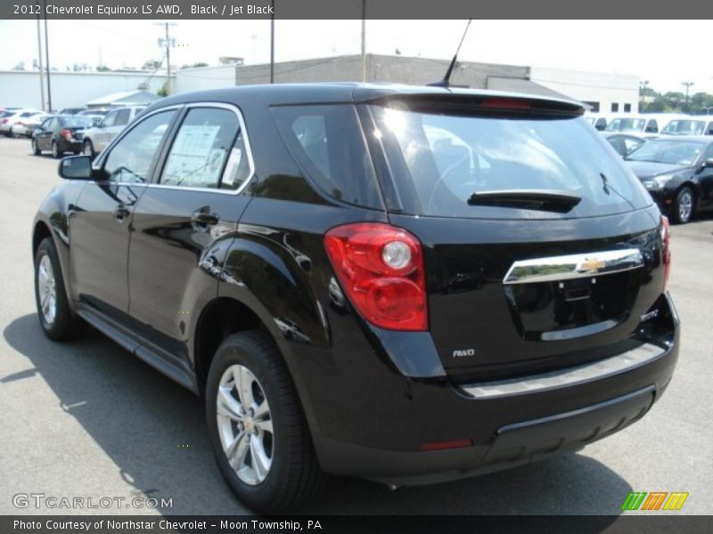 Black / Jet Black 2012 Chevrolet Equinox LS AWD