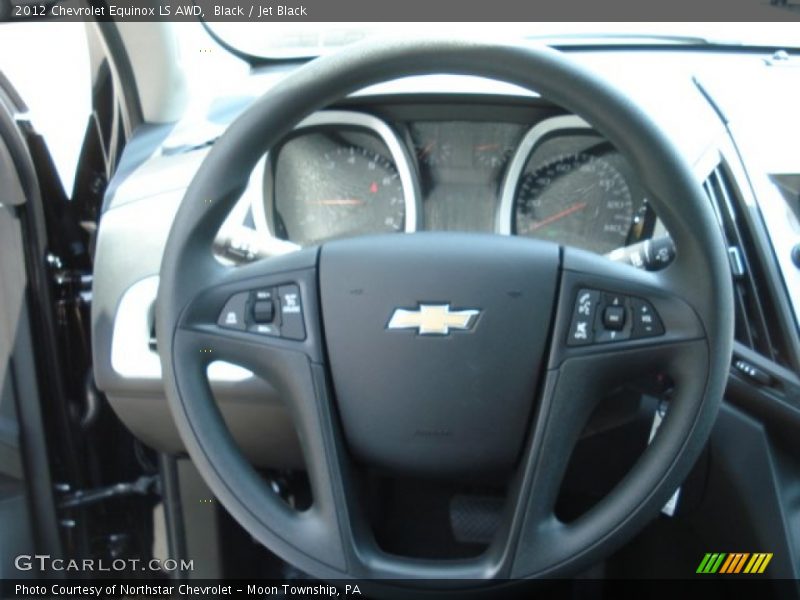 Black / Jet Black 2012 Chevrolet Equinox LS AWD
