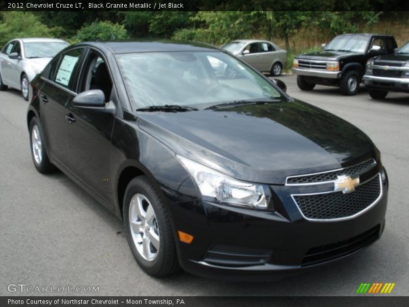 Black Granite Metallic / Jet Black 2012 Chevrolet Cruze LT