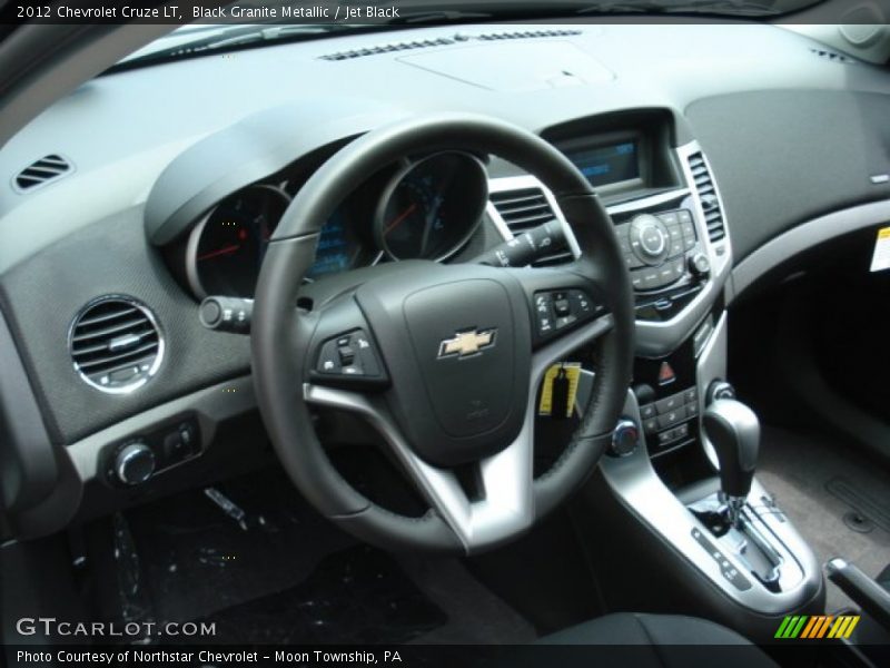 Black Granite Metallic / Jet Black 2012 Chevrolet Cruze LT