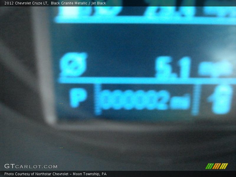 Black Granite Metallic / Jet Black 2012 Chevrolet Cruze LT