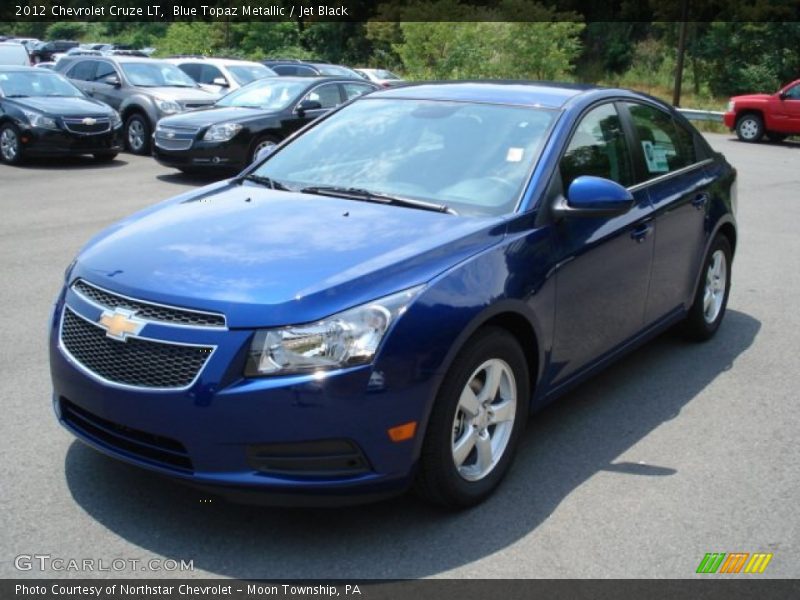 Blue Topaz Metallic / Jet Black 2012 Chevrolet Cruze LT