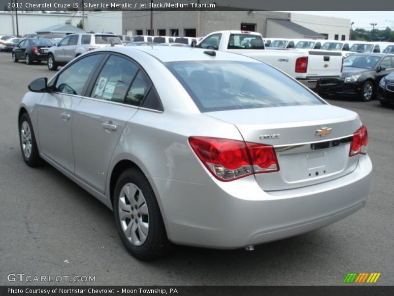 Silver Ice Metallic / Jet Black/Medium Titanium 2012 Chevrolet Cruze LS