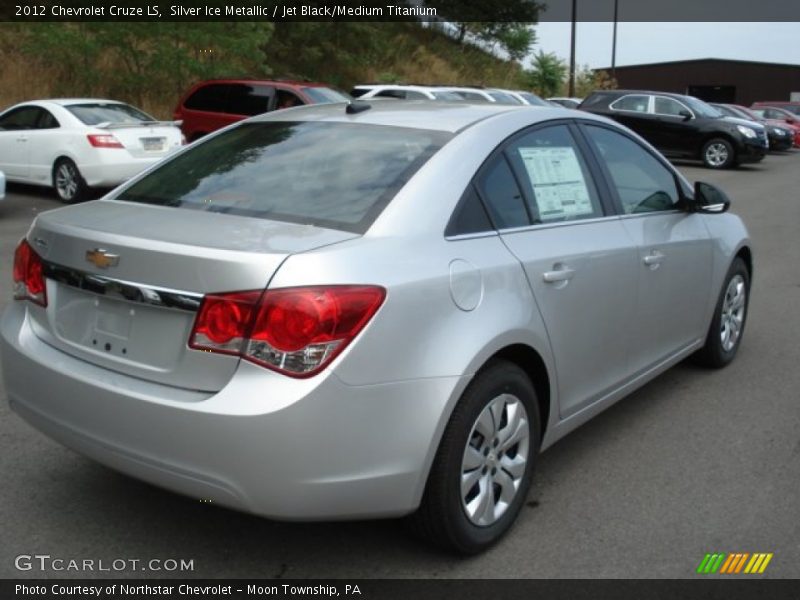 Silver Ice Metallic / Jet Black/Medium Titanium 2012 Chevrolet Cruze LS