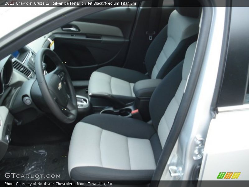 Silver Ice Metallic / Jet Black/Medium Titanium 2012 Chevrolet Cruze LS