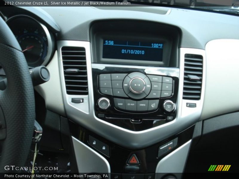 Silver Ice Metallic / Jet Black/Medium Titanium 2012 Chevrolet Cruze LS