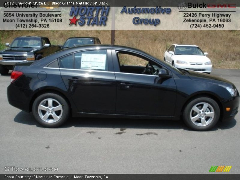 Black Granite Metallic / Jet Black 2012 Chevrolet Cruze LT