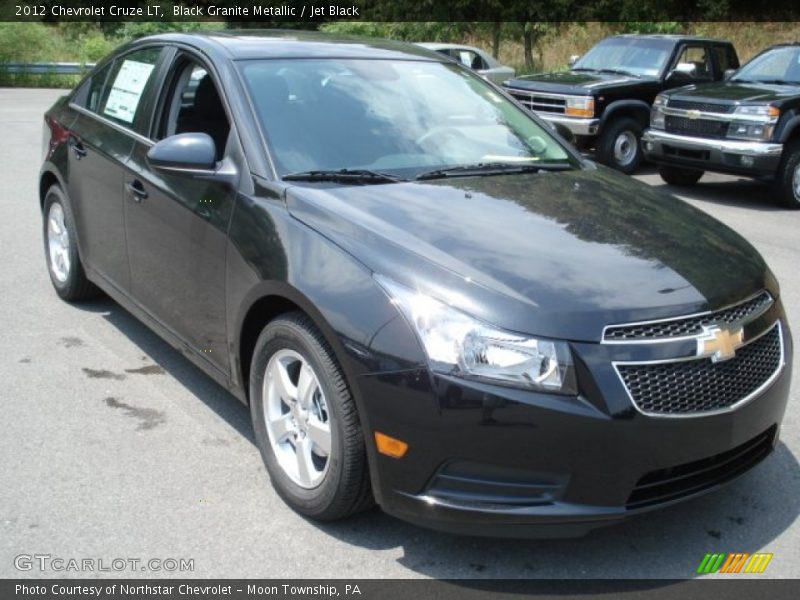 Black Granite Metallic / Jet Black 2012 Chevrolet Cruze LT
