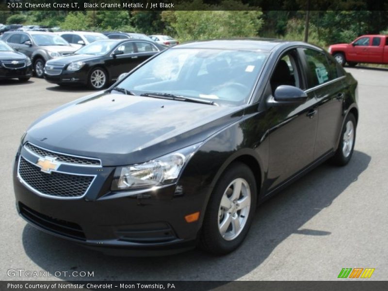 Black Granite Metallic / Jet Black 2012 Chevrolet Cruze LT