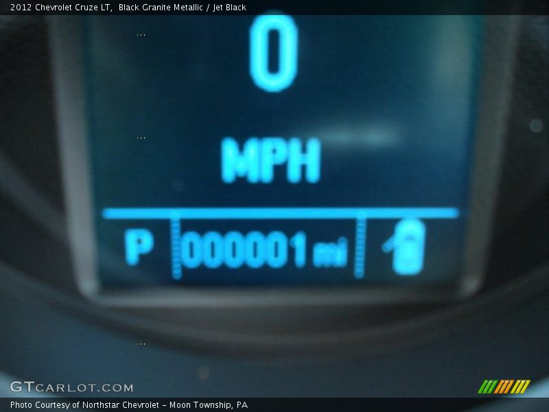 Black Granite Metallic / Jet Black 2012 Chevrolet Cruze LT
