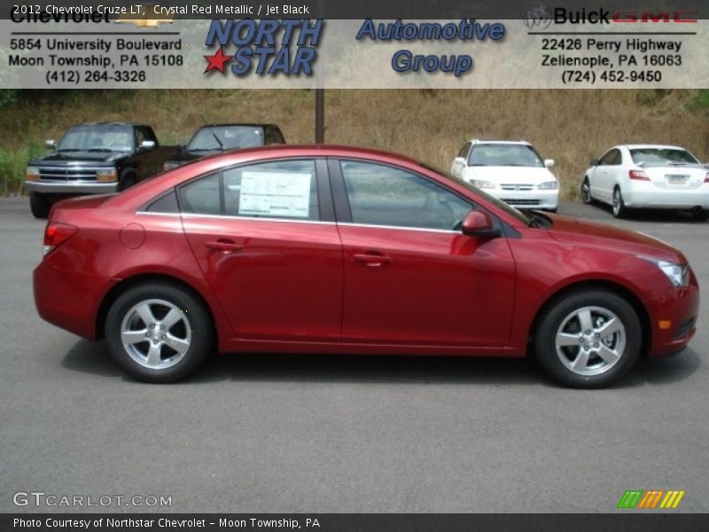 Crystal Red Metallic / Jet Black 2012 Chevrolet Cruze LT