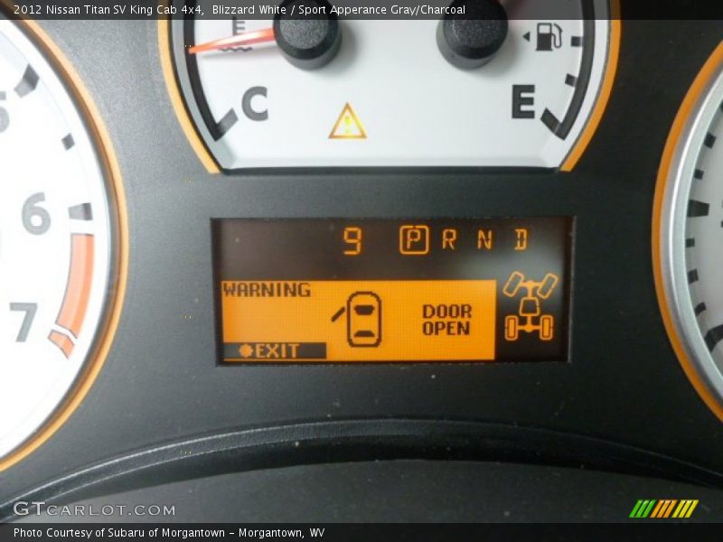 Blizzard White / Sport Apperance Gray/Charcoal 2012 Nissan Titan SV King Cab 4x4