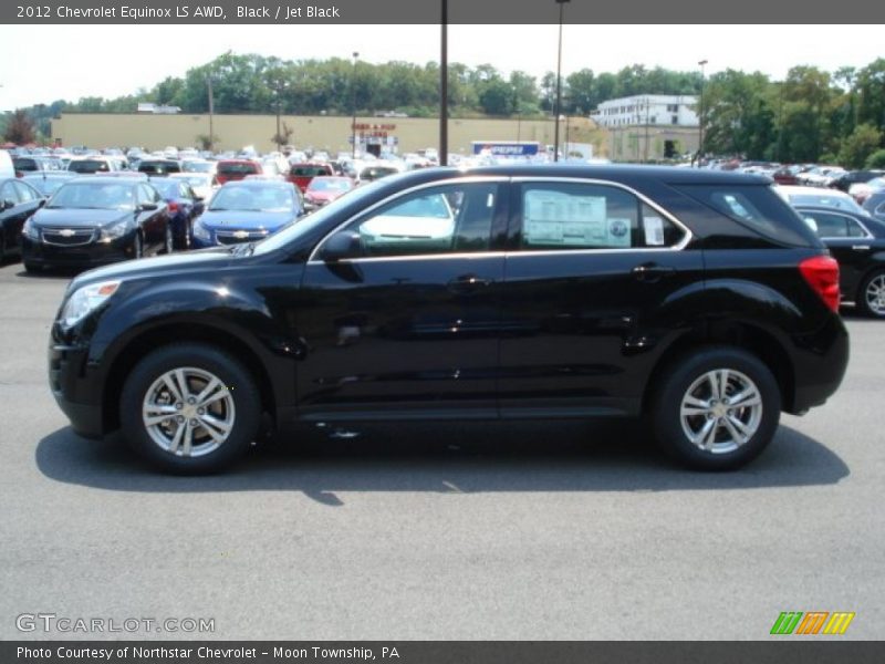 Black / Jet Black 2012 Chevrolet Equinox LS AWD