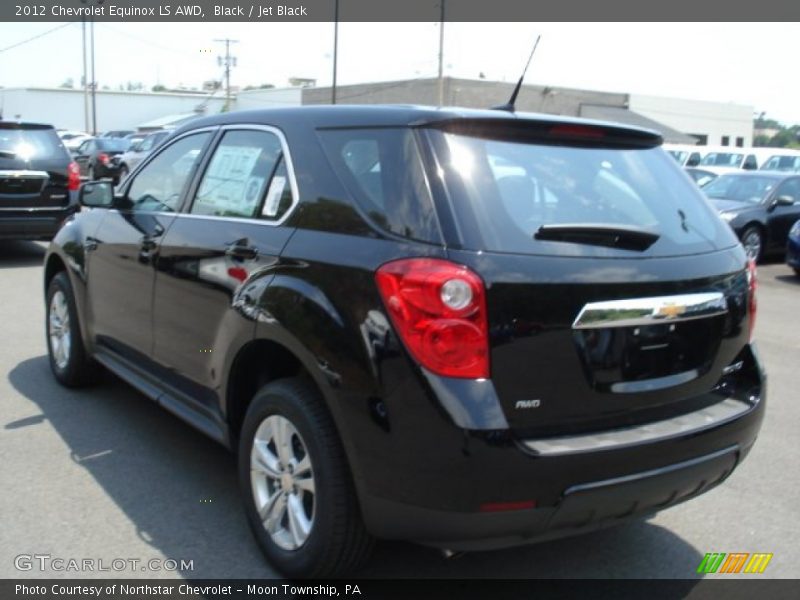 Black / Jet Black 2012 Chevrolet Equinox LS AWD