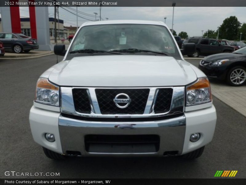 Blizzard White / Charcoal 2012 Nissan Titan SV King Cab 4x4