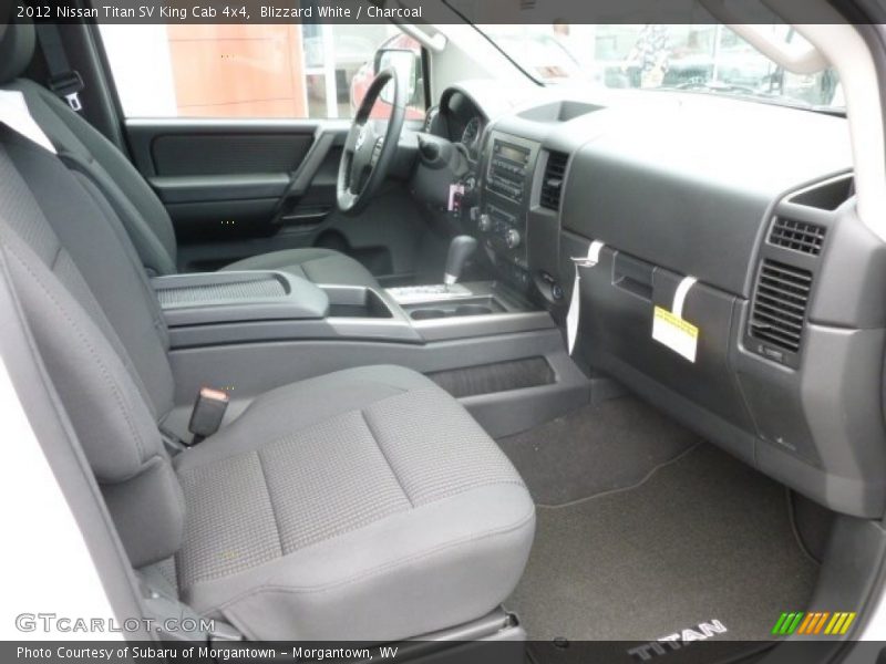 Blizzard White / Charcoal 2012 Nissan Titan SV King Cab 4x4