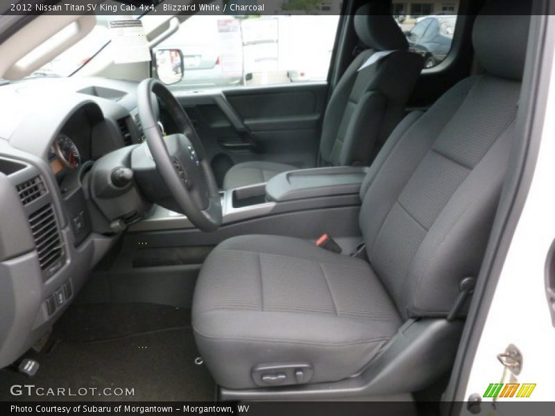 Blizzard White / Charcoal 2012 Nissan Titan SV King Cab 4x4
